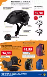 Gazetka promocyjna Lidl - GAZETKA - Gazetka - ważna od 14.08 do 14.08.2021 - strona 21 - produkty: Piec, Por, Woreczek, Kask, Napoje, Plecak, Torba, Rower