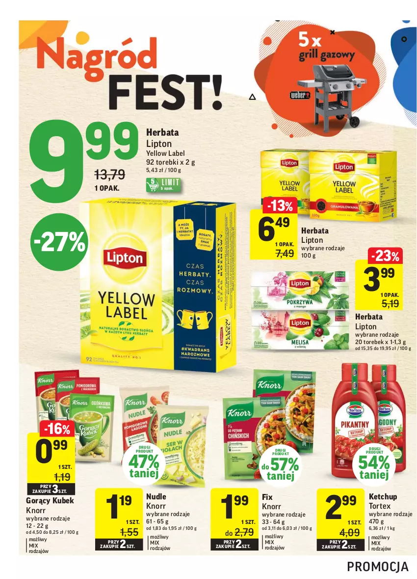 Gazetka promocyjna Intermarche - Zwyciężamy Okazjami - ważna 22.06 do 28.06.2021 - strona 32 - produkty: Herbata, Ketchup, Knorr, Kubek, Lipton