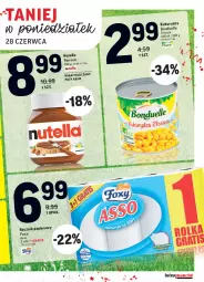 Gazetka promocyjna Intermarche - Zwyciężamy Okazjami - Gazetka - ważna od 28.06 do 28.06.2021 - strona 38 - produkty: Nutella, Papier, Bonduelle, Ręcznik, Ferrero, Foxy