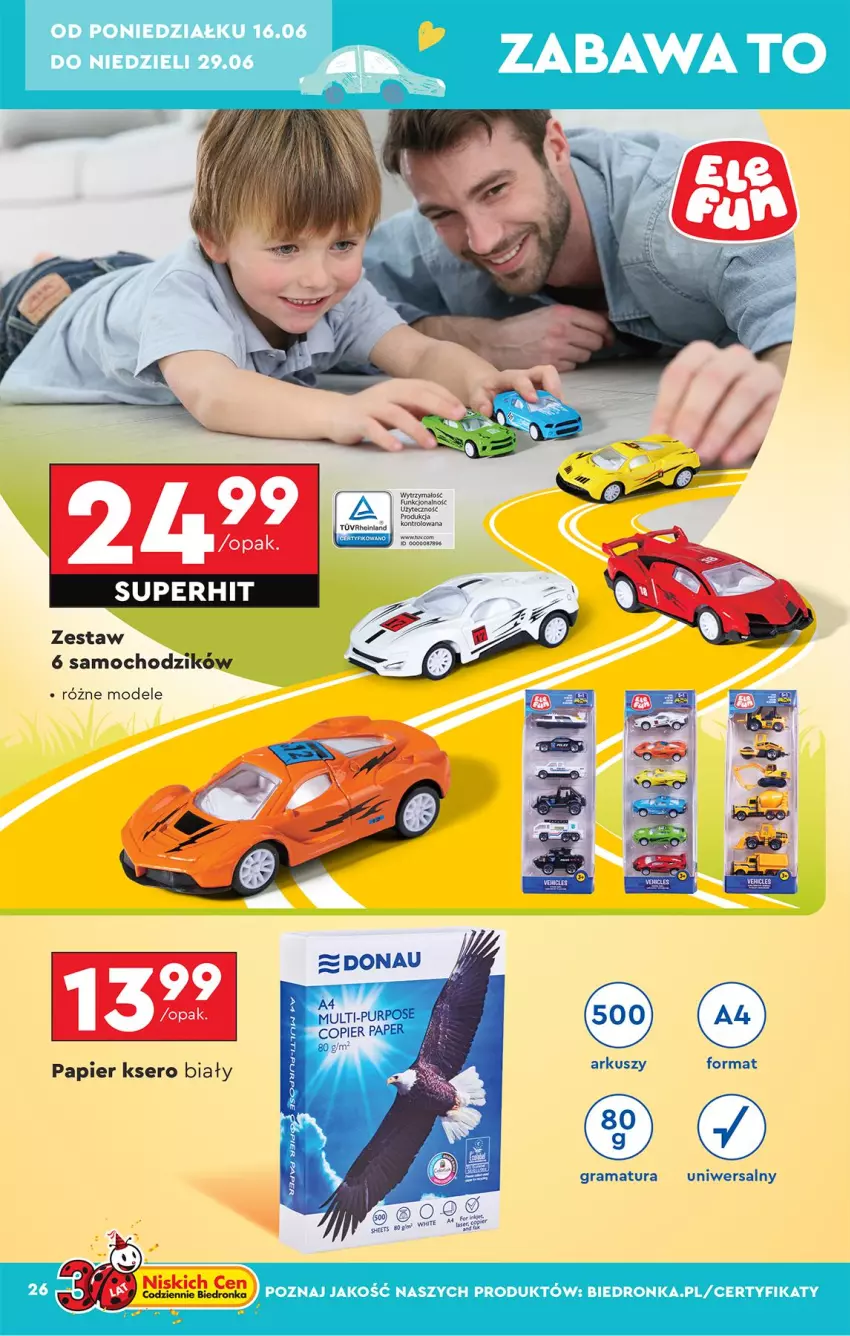 Gazetka promocyjna Biedronka - Okazje Tygodnia - ważna 14.06 do 28.06.2025 - strona 28 - produkty: Chodzik, Gra, Papier, Pur, Rama, Ser