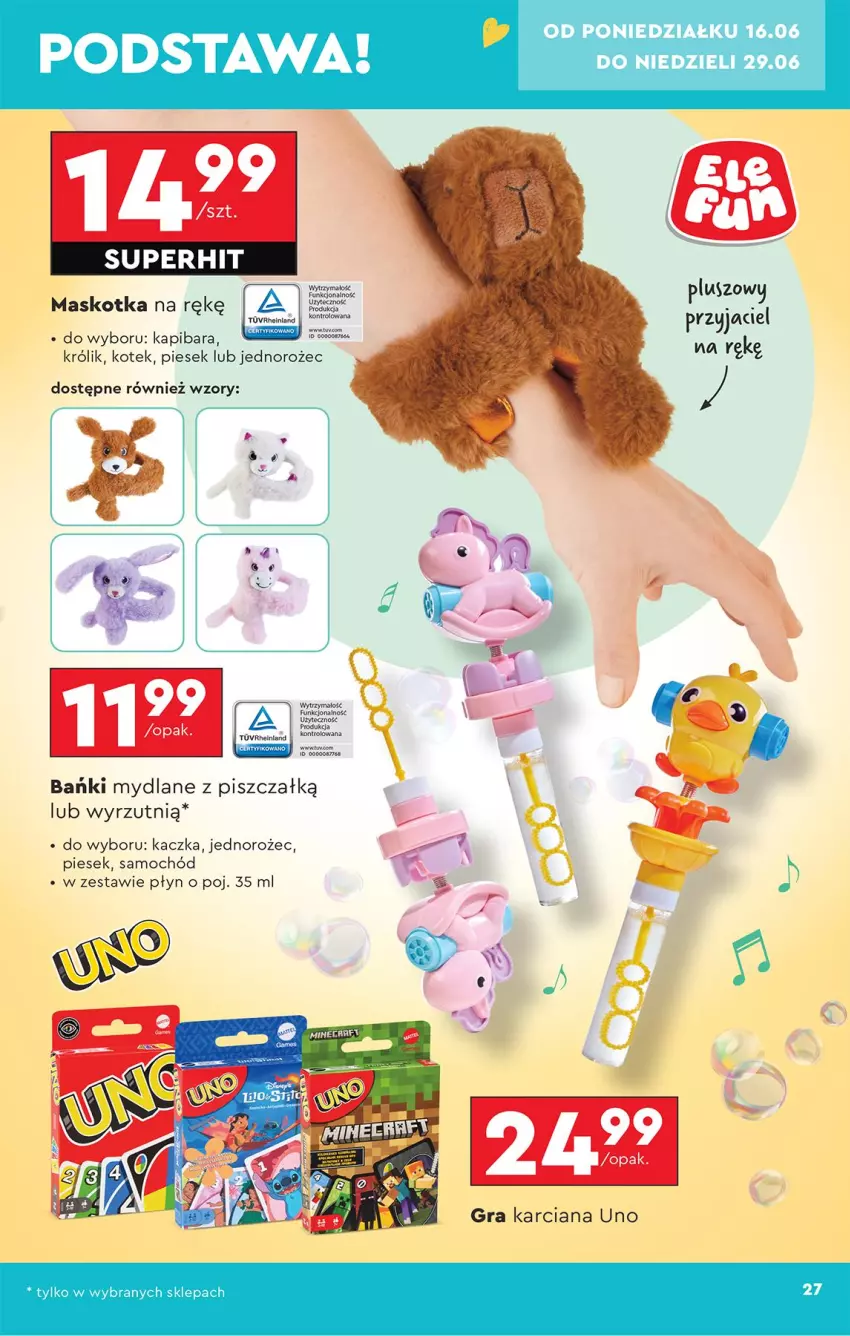 Gazetka promocyjna Biedronka - Okazje Tygodnia - ważna 14.06 do 28.06.2025 - strona 29 - produkty: Jednorożec, Kaczka, Kotek, Królik, Samochód