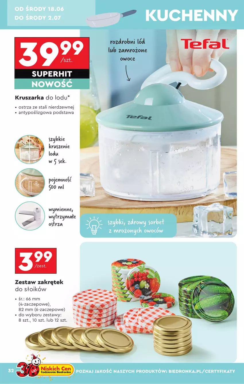 Gazetka promocyjna Biedronka - Okazje Tygodnia - ważna 14.06 do 28.06.2025 - strona 34 - produkty: Kruszarka do lodu, Owoce
