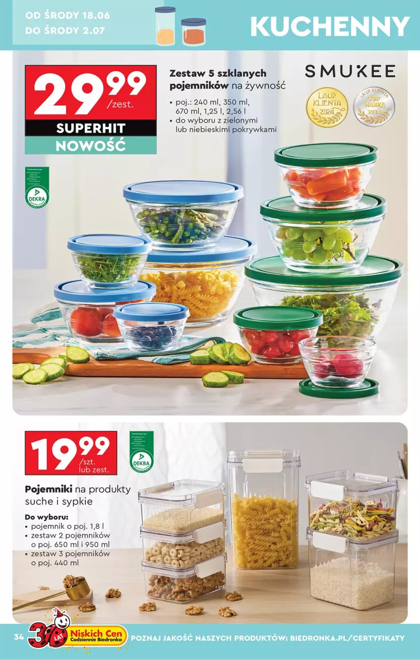 Gazetka promocyjna Biedronka - Okazje Tygodnia - ważna 14.06 do 28.06.2025 - strona 36 - produkty: Pojemnik