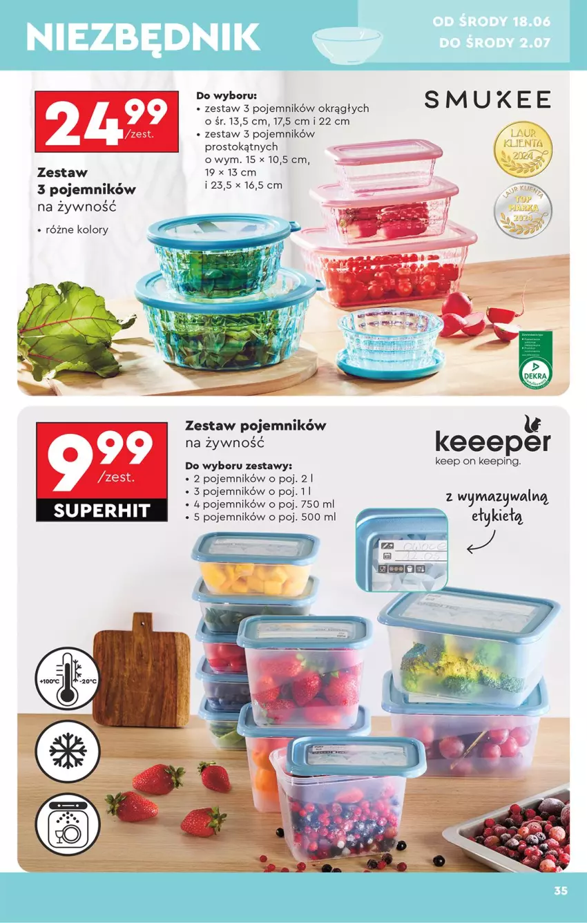 Gazetka promocyjna Biedronka - Okazje Tygodnia - ważna 14.06 do 28.06.2025 - strona 37 - produkty: Pojemnik
