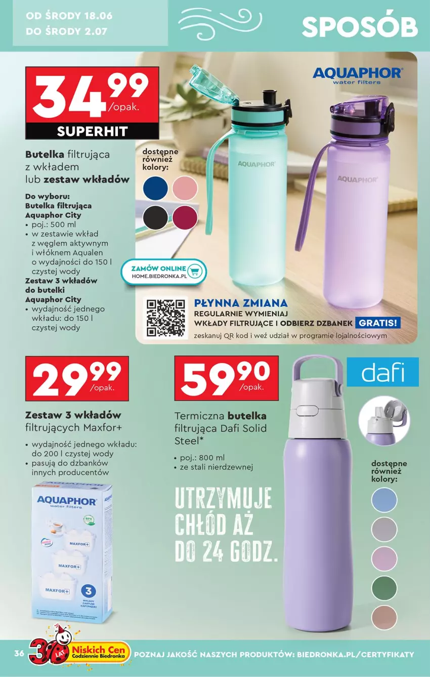 Gazetka promocyjna Biedronka - Okazje Tygodnia - ważna 14.06 do 28.06.2025 - strona 38 - produkty: Aquaphor, Dzbanek, Fa, Gra