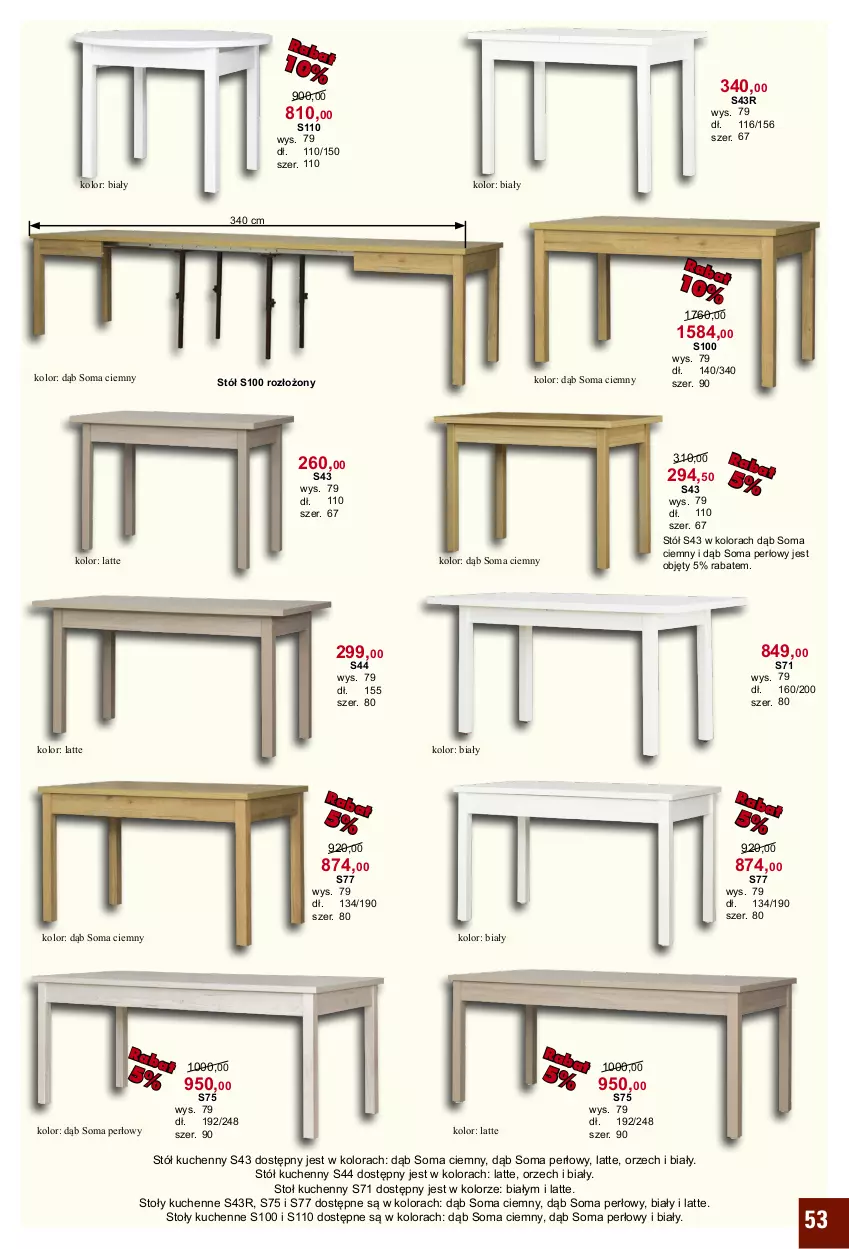 Gazetka promocyjna Bodzio - ważna 01.01 do 31.03.2021 - strona 53 - produkty: Stół