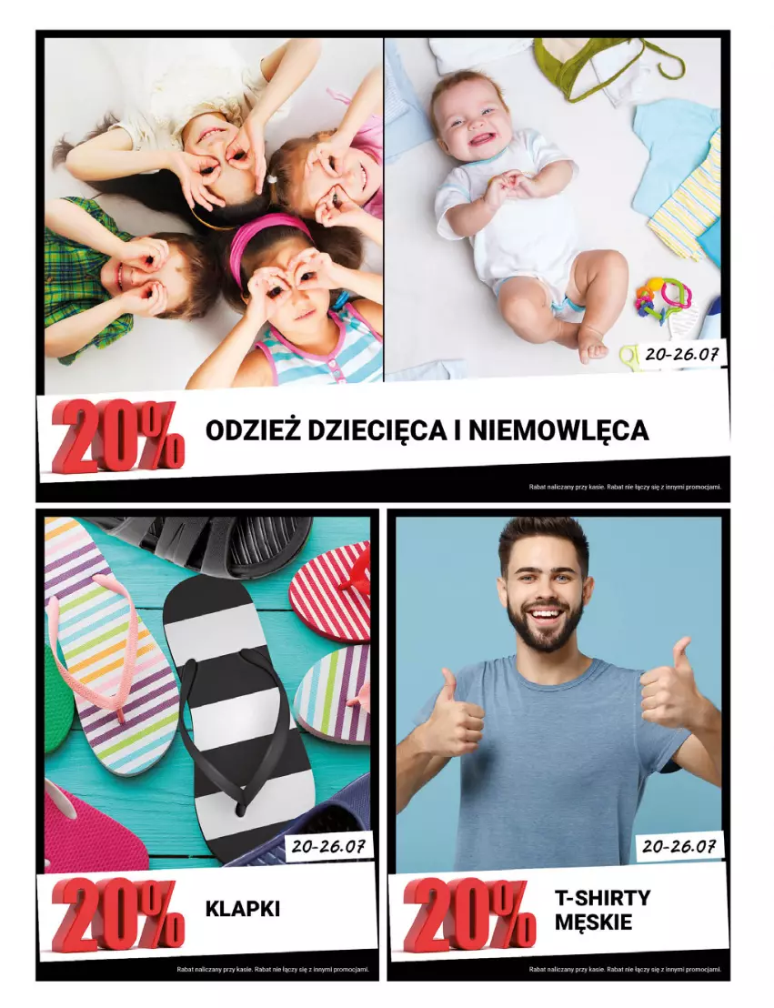 Gazetka promocyjna Bi1 - Kolorowe Przygotowania - ważna 20.07 do 26.07.2022 - strona 6 - produkty: Klapki, T-shirt