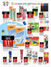Gazetka promocyjna Bi1 - Kolorowe Przygotowania - Gazetka - ważna od 26.07 do 26.07.2022 - strona 2 - produkty: Noż, Gra, BIC, Nożyczki, Długopis, Flamastry, Klej