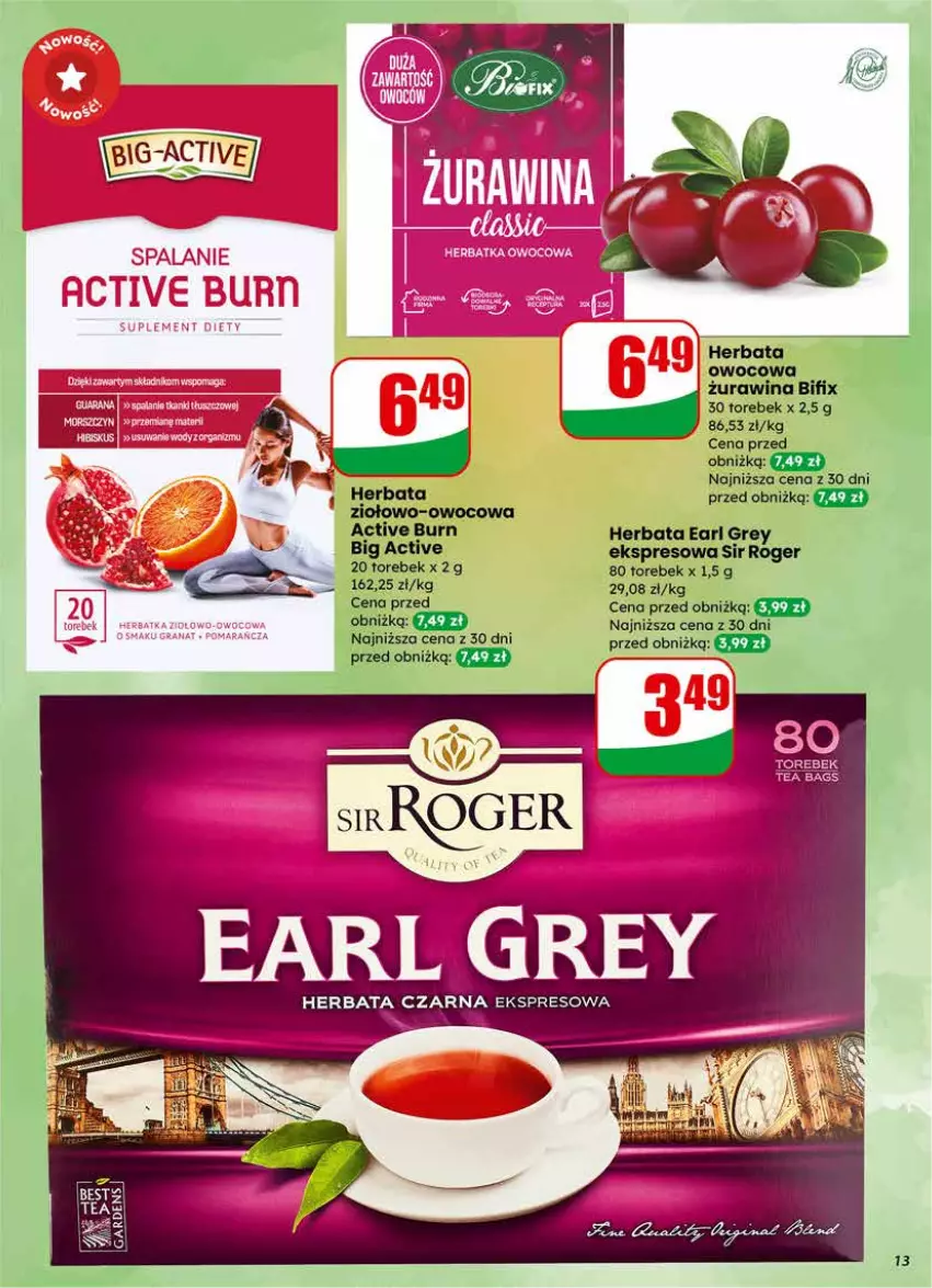 Gazetka promocyjna Dino - Gazetka 11 / 2026 - ważna 11.03 do 17.03.2026 - strona 13 - produkty: Earl Grey, Gra, Granat, Herbata, Herbata czarna, Herbata owocowa