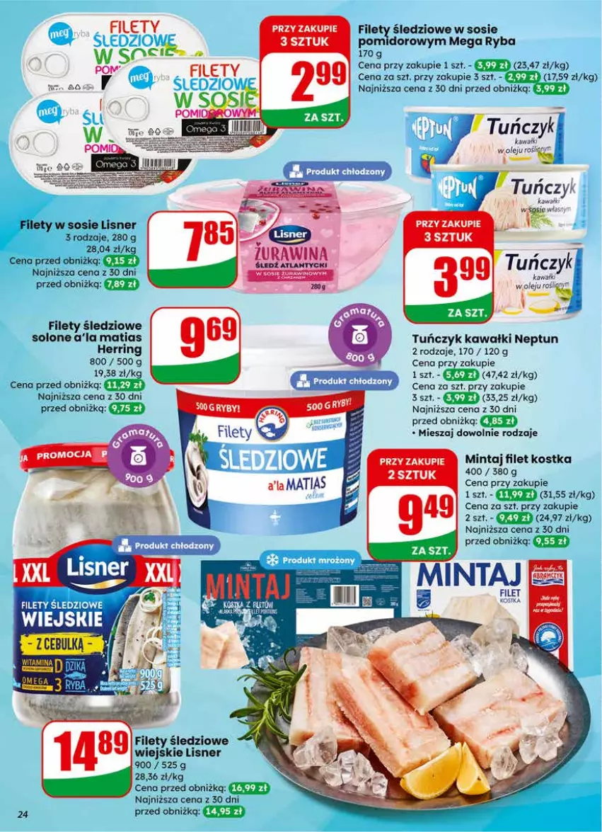 Gazetka promocyjna Dino - Gazetka 11 / 2026 - ważna 11.03 do 17.03.2026 - strona 24 - produkty: Fa, Kawa, Lisner, Mintaj, Olej, Ryba, Sos, Tuńczyk