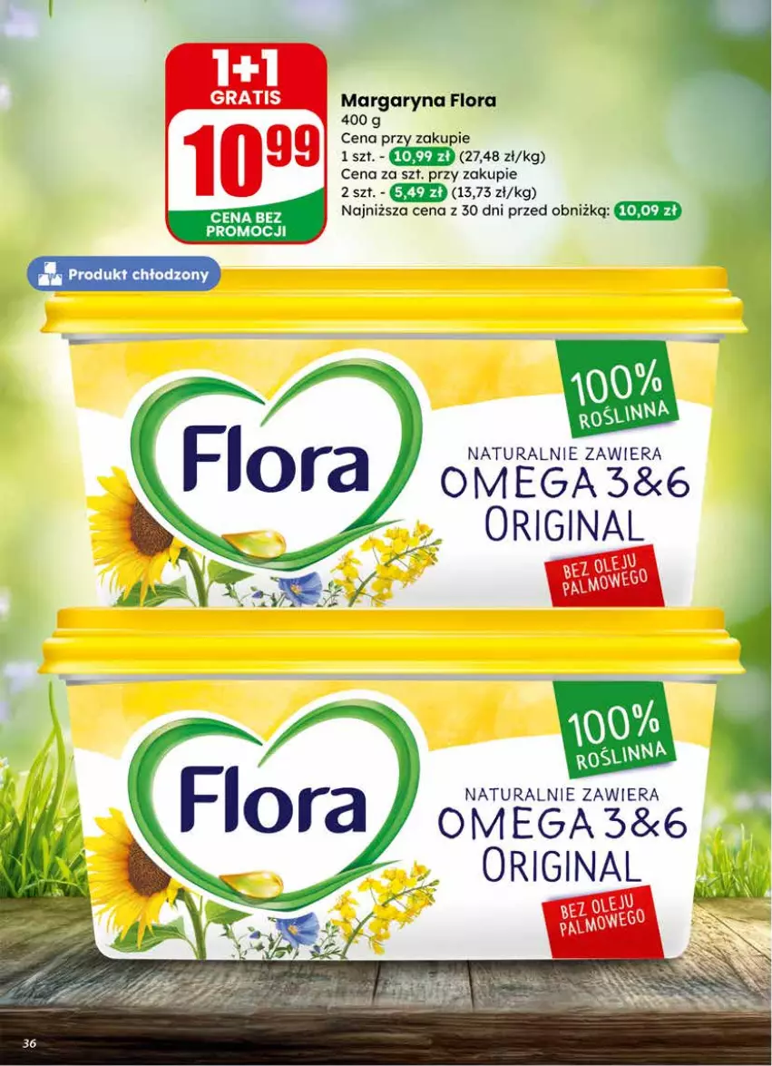 Gazetka promocyjna Dino - Gazetka 11 / 2026 - ważna 11.03 do 17.03.2026 - strona 36 - produkty: Flora, Gin, LG, Margaryna