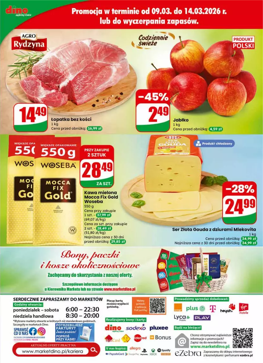 Gazetka promocyjna Dino - Gazetka 11 / 2026 - ważna 11.03 do 17.03.2026 - strona 63 - produkty: Fa, Gouda, Kawa, Kawa mielona, Mocca Fix Gold, Perfum, Ser, Tera