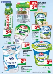 Gazetka promocyjna Dino - Gazetka 11 / 2026 - Gazetka - ważna od 17.03 do 17.03.2026 - strona 34 - produkty: Jogurt naturalny, Ser, Zott, Jogurt, Kefir naturalny, Serek, Kiełki, Flora, Kefir, Almette, Fa