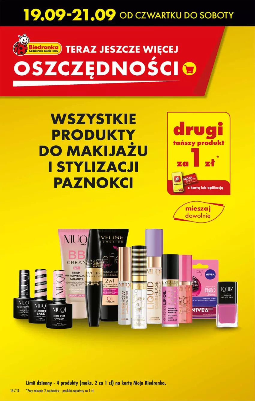 Gazetka promocyjna Biedronka - Od Czwartku - ważna 19.09 do 25.09.2024 - strona 14 - produkty: Makijaż, Produkty do makijażu, Tera