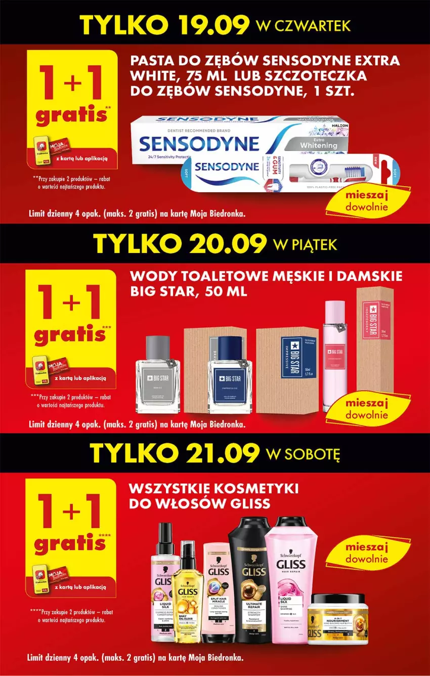 Gazetka promocyjna Biedronka - Od Czwartku - ważna 19.09 do 25.09.2024 - strona 15 - produkty: Pasta do zębów, Sensodyne, Szczoteczka, Szczoteczka do zębów