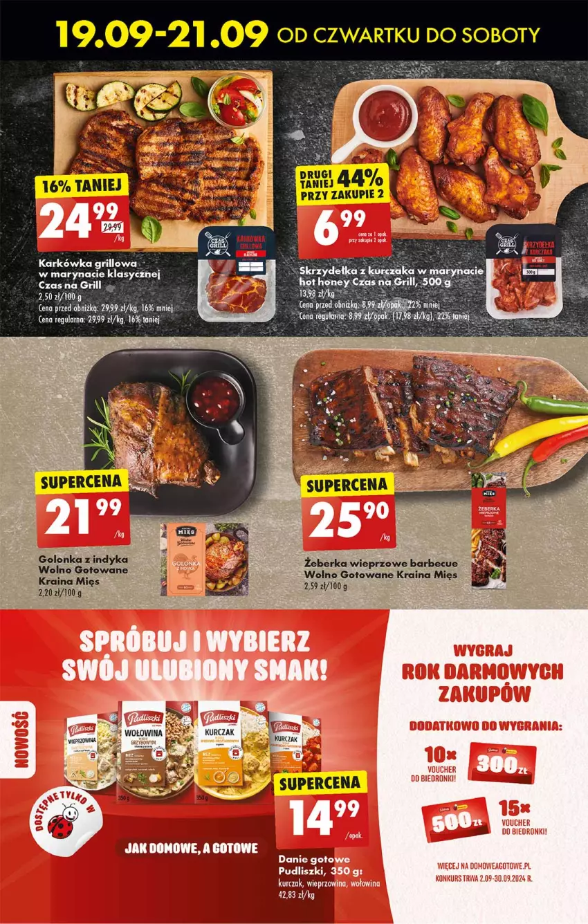 Gazetka promocyjna Biedronka - Od Czwartku - ważna 19.09 do 25.09.2024 - strona 37 - produkty: Danie gotowe, Golonka z indyka, Gra, Grill, Kurczak, Wieprzowina, Wołowina