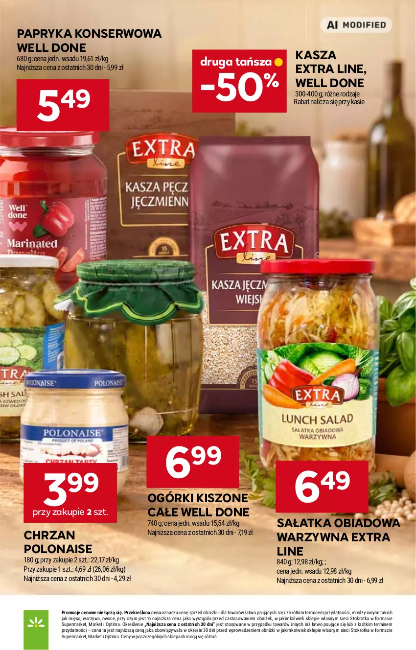 Gazetka promocyjna Stokrotka - Market - ważna 17.09 do 23.09.2026 - strona 19 - produkty: Chrzan, Kasza, Mięso, Optima, Owoce, Papryka, Sałat, Sałatka, Ser, Warzywa