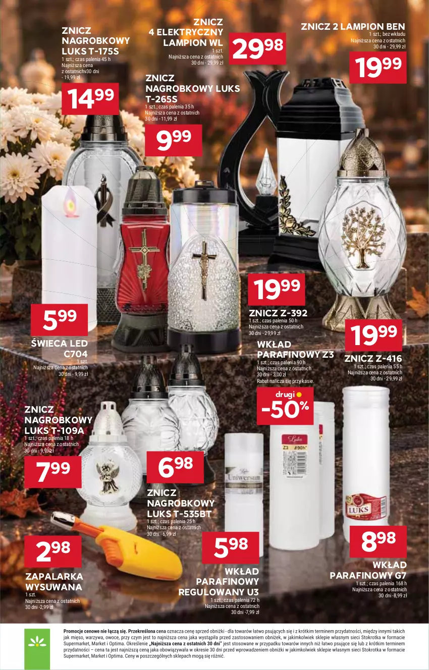 Gazetka promocyjna Stokrotka - Market - ważna 17.09 do 23.09.2026 - strona 30 - produkty: Lampion, Zapalarka, Znicz