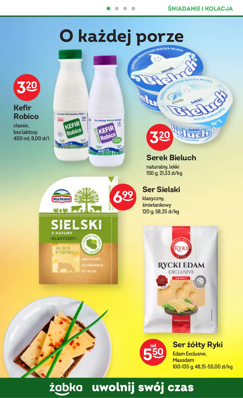 Gazetka promocyjna Żabka - ważna 11.03 do 11.04.2023 - strona 36 - produkty: BIC, Bieluch, Edam, Kefir, Maasdam, Por, Robico, Ser, Serek