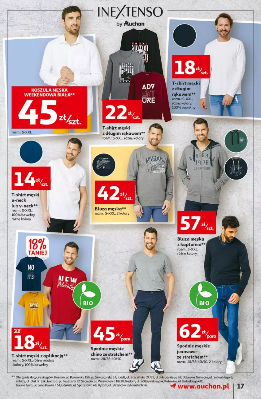 Gazetka promocyjna Auchan - Rysuje się coś wartego zapisania Hipermarkety - ważna 26.08 do 01.09.2021 - strona 17 - produkty: Acer, Bluza, Cars, Fa, Pur, Spodnie, T-shirt