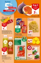 Gazetka promocyjna Auchan - Rysuje się coś wartego zapisania Hipermarkety - Gazetka - ważna od 01.09 do 01.09.2021 - strona 24 - produkty: Roszponka, Papryka czerwona, Papryka, Rukola, Cytryny, Ziemniaki, Smoothie, LG, HP
