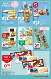 Gazetka promocyjna Auchan - Rysuje się coś wartego zapisania Hipermarkety - Gazetka - ważna od 01.09 do 01.09.2021 - strona 27 - produkty: Zupa, Lody, Baton, Mintaj, Monte, Hortex