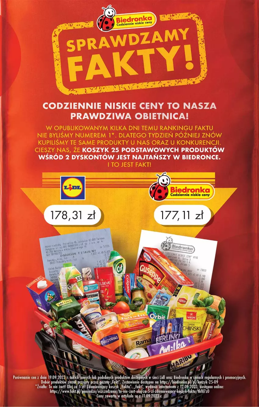 Gazetka promocyjna Biedronka - Od poniedzialku - ważna 02.10 do 07.10.2023 - strona 3 - produkty: O nas