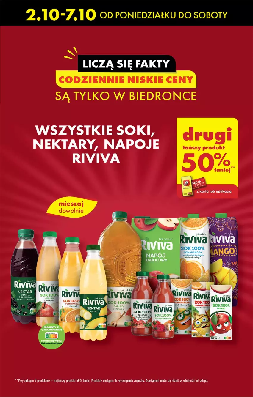 Gazetka promocyjna Biedronka - Od poniedzialku - ważna 02.10 do 07.10.2023 - strona 9 - produkty: Napoje, Nektar, Sok, Sos