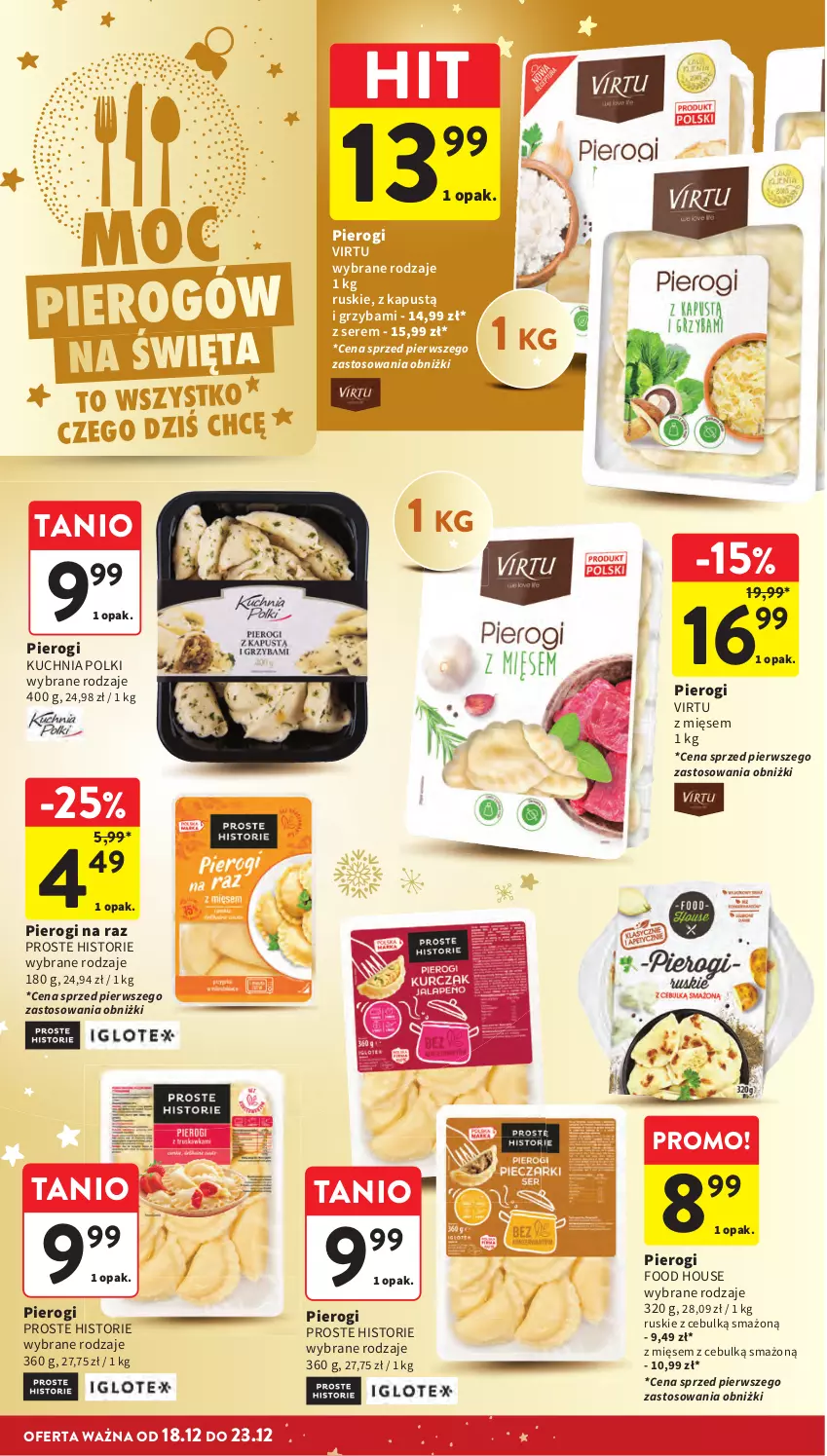 Gazetka promocyjna Intermarche - Gazetka promocyjna - ważna 18.12 do 23.12.2025 - strona 18 - produkty: Kapustą, Kuchnia, Pierogi, Ser, Virtu