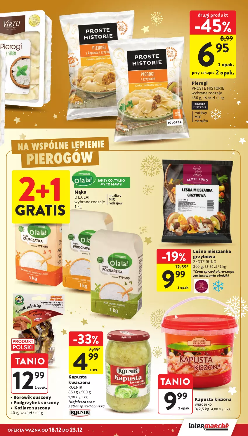Gazetka promocyjna Intermarche - Gazetka promocyjna - ważna 18.12 do 23.12.2025 - strona 19 - produkty: Gra, Mąka, Pierogi, Rolnik