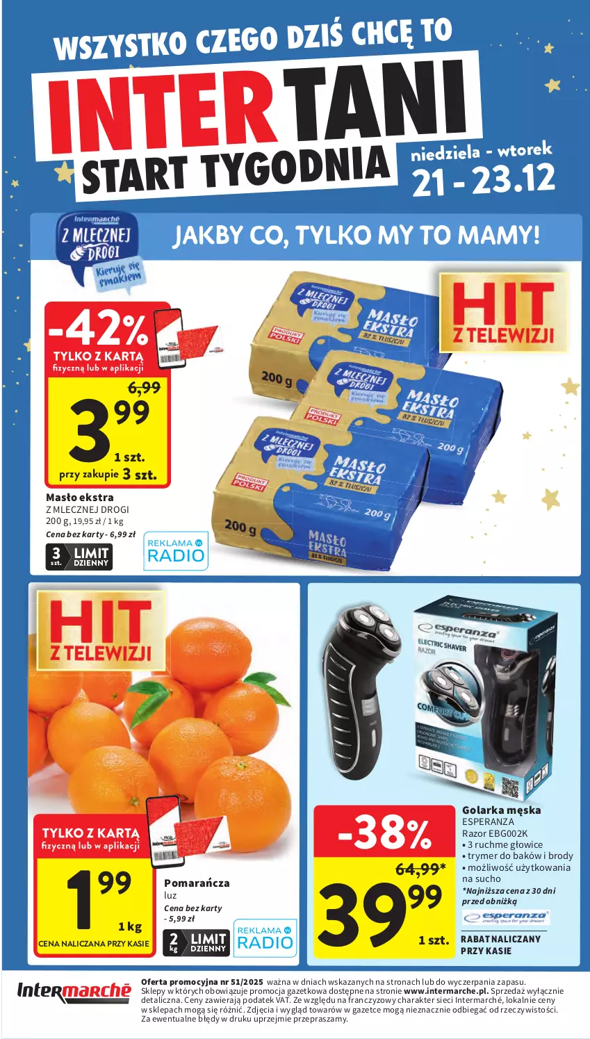 Gazetka promocyjna Intermarche - Gazetka promocyjna - ważna 18.12 do 23.12.2025 - strona 60 - produkty: Golarka, Masło