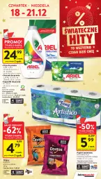 Gazetka promocyjna Intermarche - Gazetka promocyjna - Gazetka - ważna od 23.12 do 23.12.2025 - strona 6 - produkty: Płyn do prania, Papier, Proszek do prania, Chipsy, Papier toaletowy, Foxy, Ariel, Kapsułki do prania