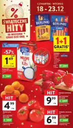 Gazetka promocyjna Intermarche - Gazetka promocyjna - Gazetka - ważna od 23.12 do 23.12.2025 - strona 7 - produkty: Kurczak, Ser, Gra, Papryka czerwona, Parówki, Papryka, Berlinki, Mleko
