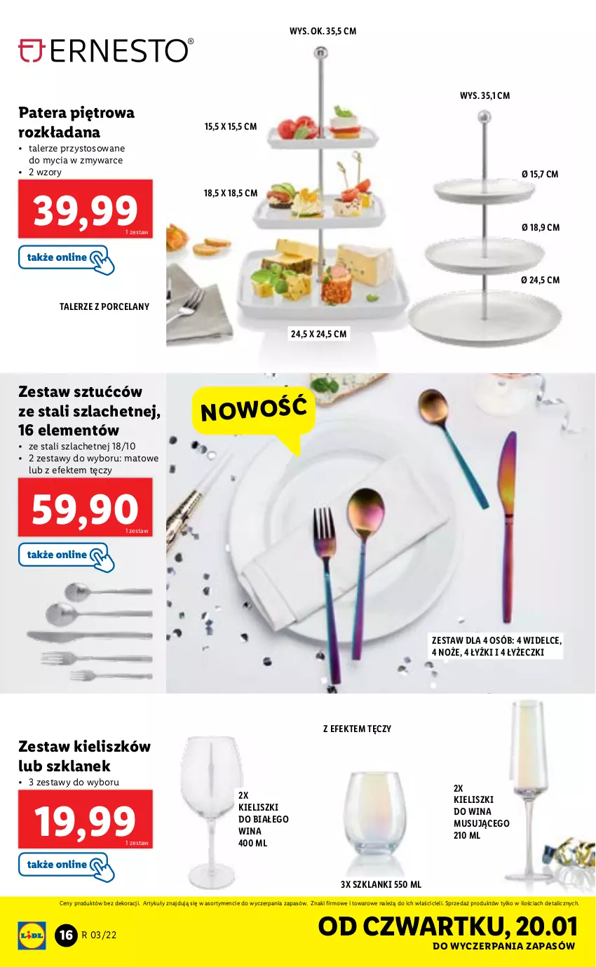 Gazetka promocyjna Lidl - GAZETKA - ważna 17.01 do 23.01.2022 - strona 18 - produkty: Lanki, Mus, Noż, Por, Talerz, Tera, Zestaw sztućców