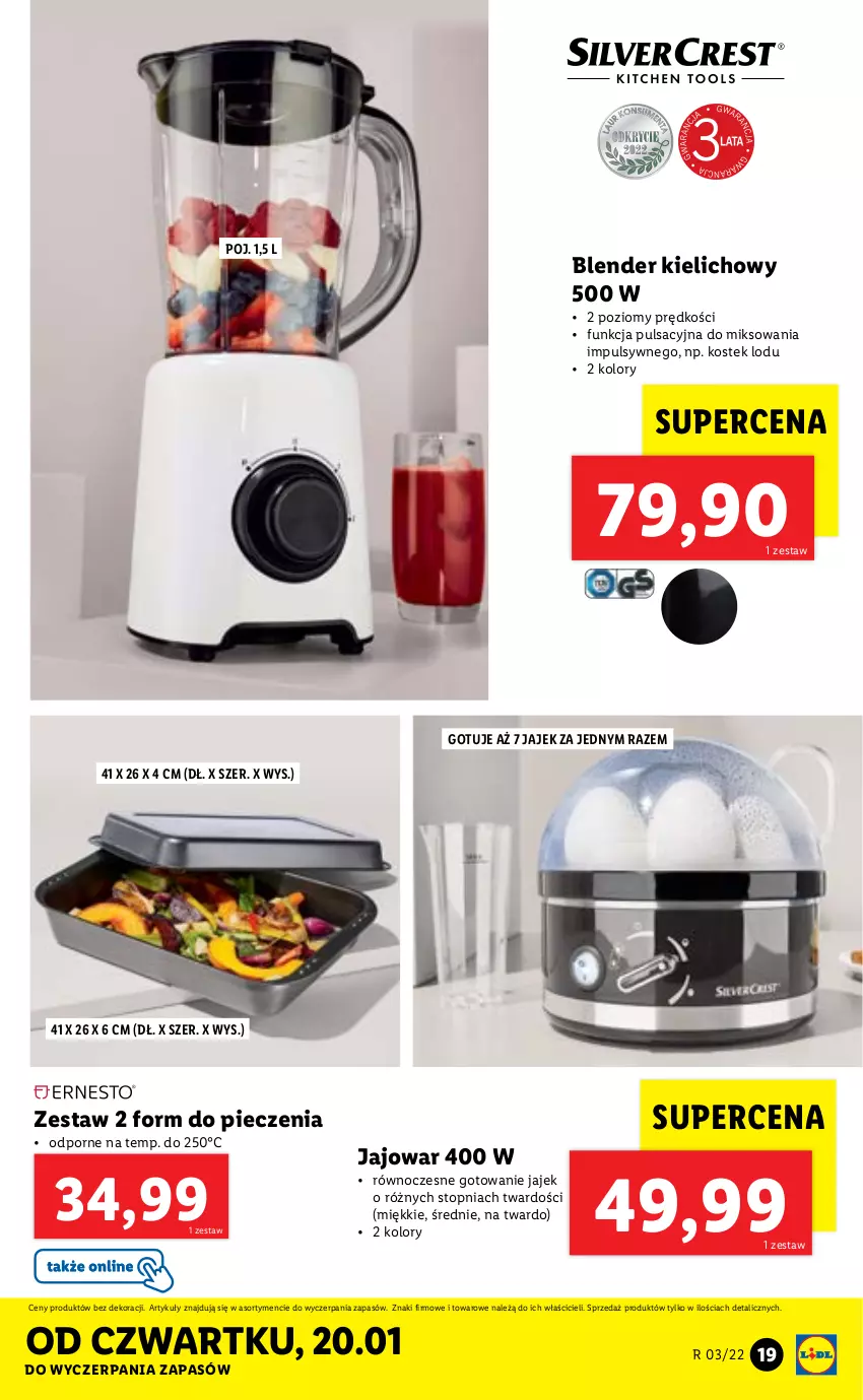 Gazetka promocyjna Lidl - GAZETKA - ważna 17.01 do 23.01.2022 - strona 21 - produkty: Blender, Piec, Por, Stek, Top