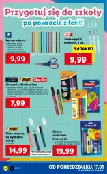 Gazetka promocyjna Lidl - GAZETKA - Gazetka - ważna od 23.01 do 23.01.2022 - strona 8 - produkty: Noż, Nożyczki, Zestaw pędzli, Długopis, Marker, Klej, Biuro
