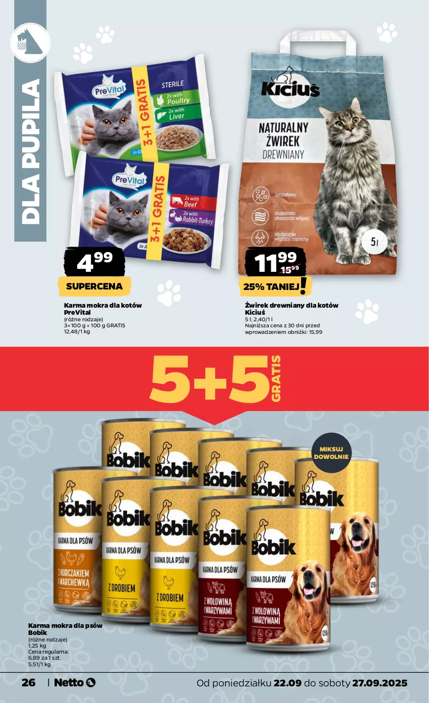Gazetka promocyjna Netto - Od Poniedziałku - ważna 22.09 do 27.09.2025 - strona 26 - produkty: Gra, Karma mokra dla kotów