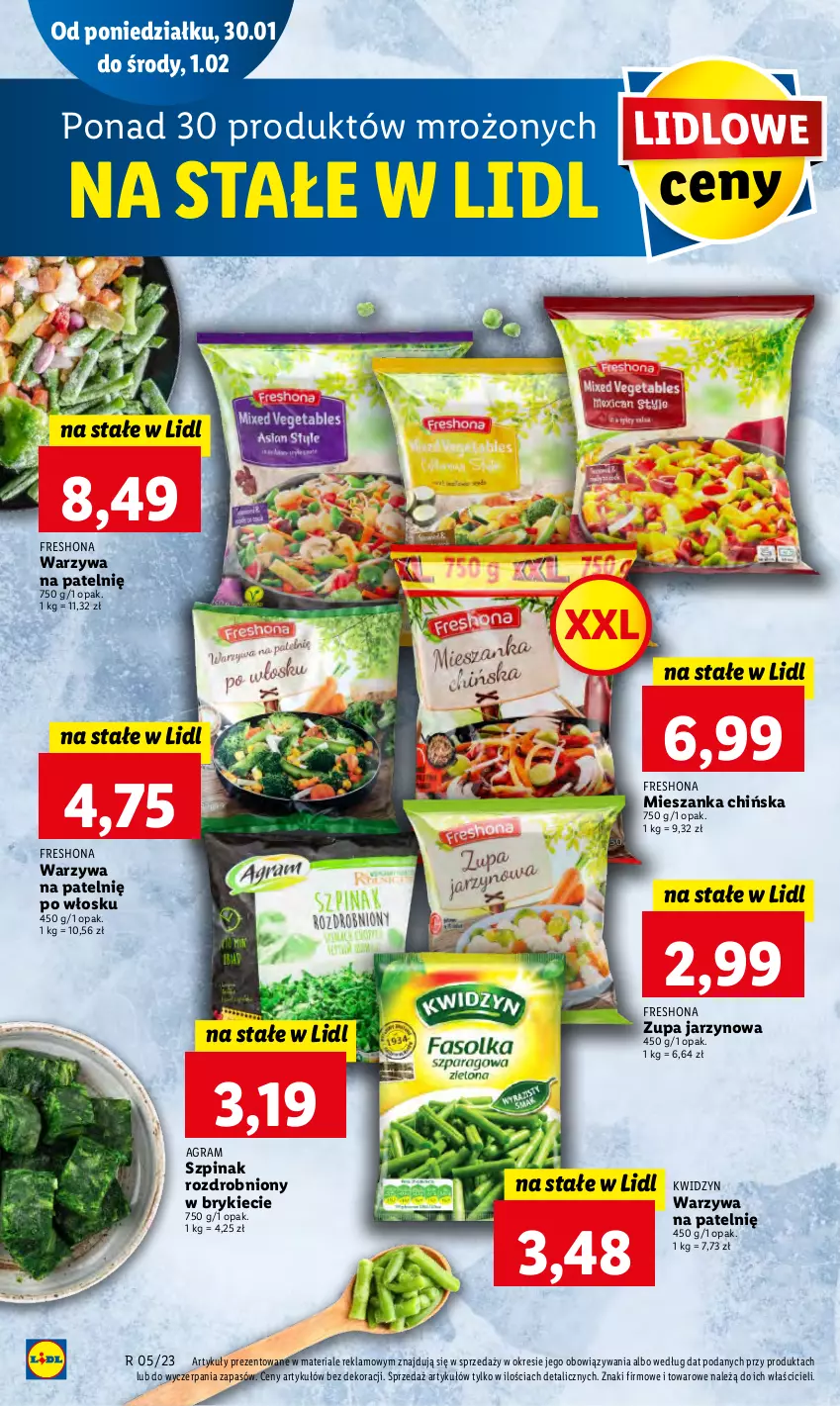 Gazetka promocyjna Lidl - GAZETKA - ważna 30.01 do 01.02.2023 - strona 42 - produkty: Gra, Szpinak, Warzywa, Zupa