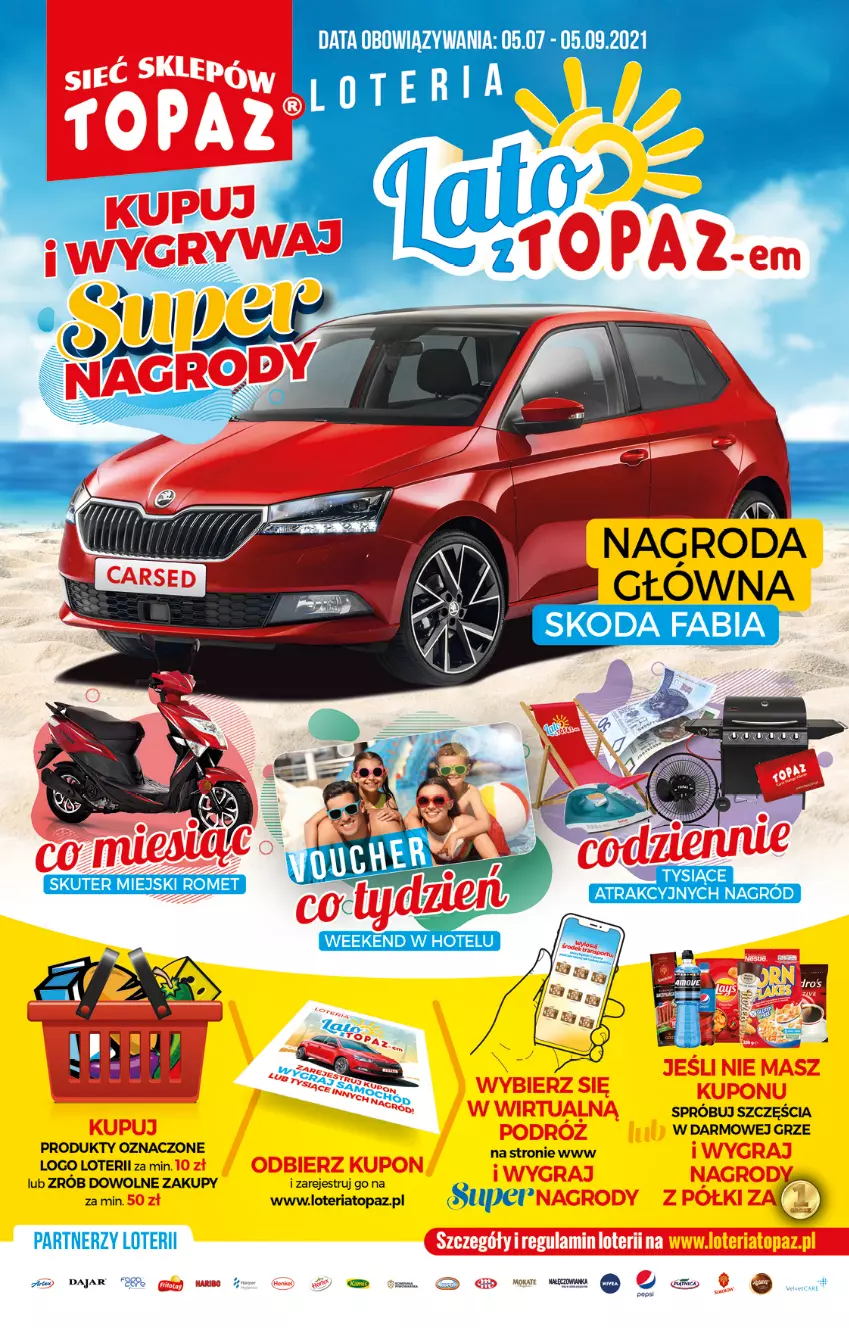 Gazetka promocyjna Topaz - Gazetka - ważna 12.08 do 18.08.2021 - strona 2 - produkty: Gra, Haribo, Top