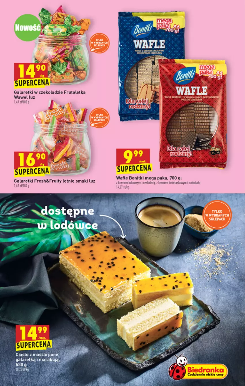 Gazetka promocyjna Biedronka - W tym tygodniu - ważna 12.08 do 18.08.2021 - strona 41 - produkty: Bonitki, Gala, Galaretki, Kakao, Sok, Wafle, Wawel