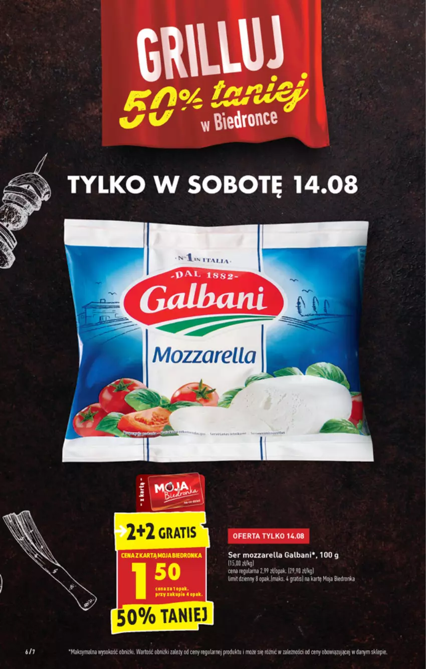 Gazetka promocyjna Biedronka - W tym tygodniu - ważna 12.08 do 18.08.2021 - strona 6 - produkty: Galbani, Gra, Mozzarella, Ser