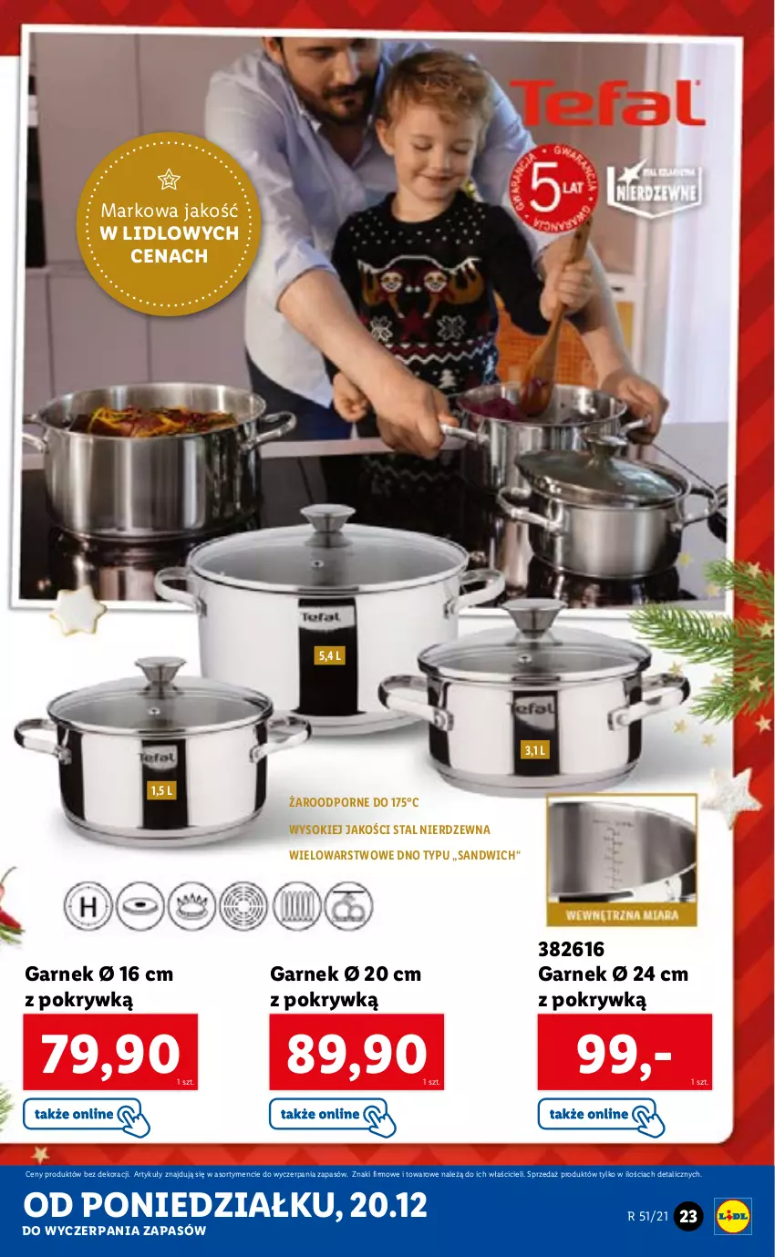 Gazetka promocyjna Lidl - GAZETKA - ważna 20.12 do 24.12.2021 - strona 23 - produkty: Garnek, Por, Sok