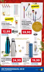 Gazetka promocyjna Lidl - GAZETKA - Gazetka - ważna od 24.12 do 24.12.2021 - strona 29 - produkty: Noż, Termos, Napoje, Sitko, Zestaw sztućców