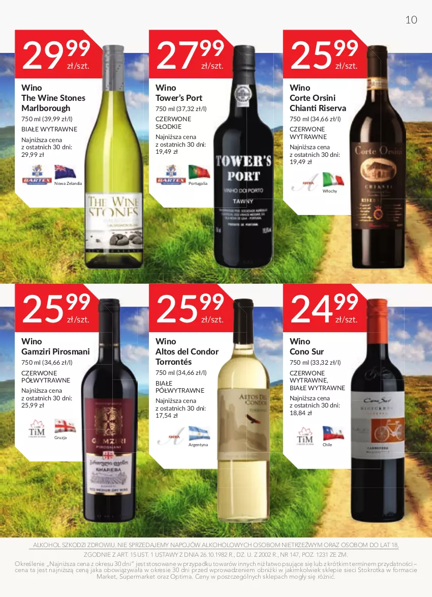 Gazetka promocyjna Stokrotka - Katalog Dzień Dziecka - ważna 25.05 do 21.06.2023 - strona 10 - produkty: Chia, Chianti, Optima, Por, Ser, Wino