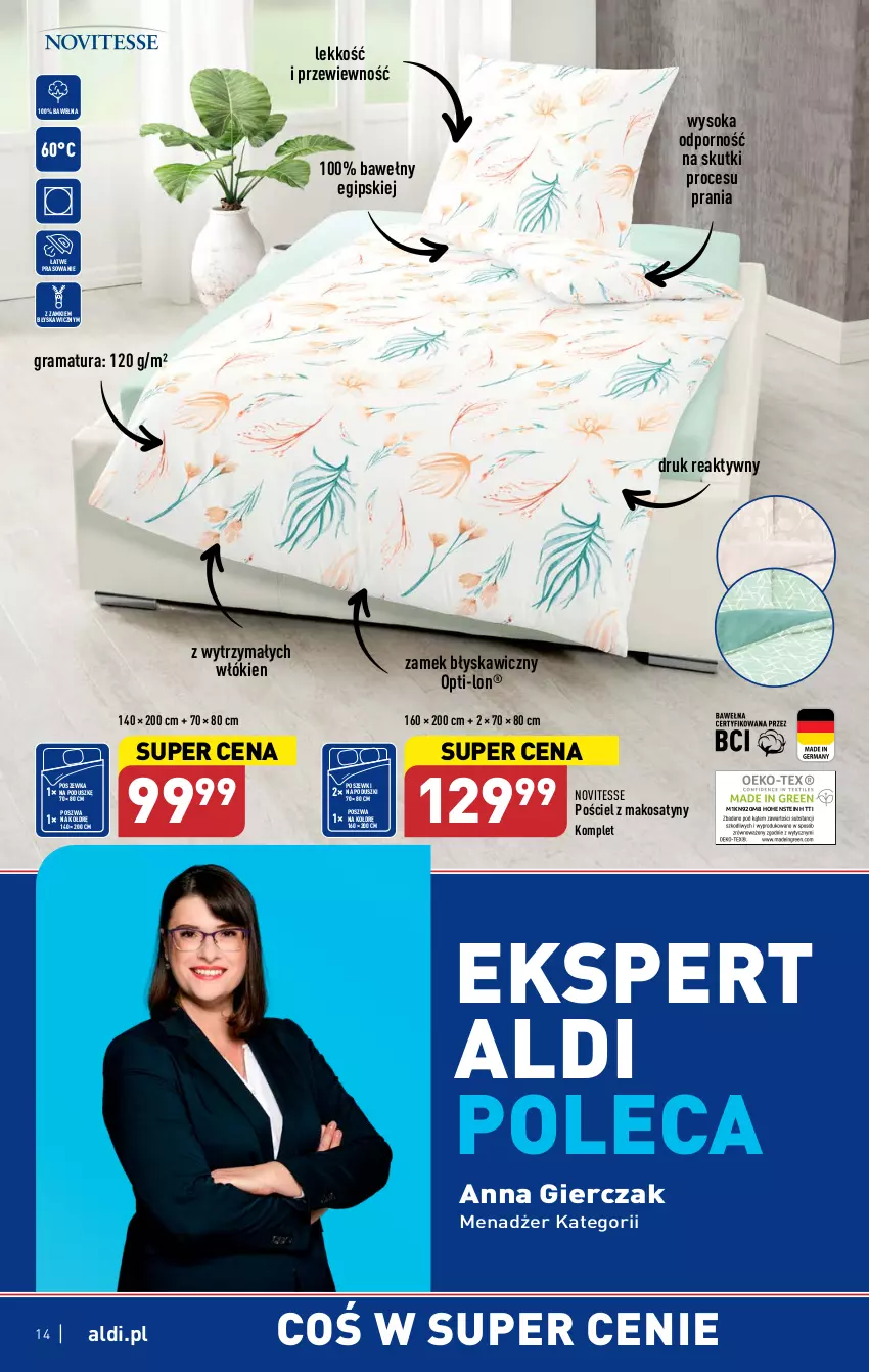 Gazetka promocyjna Aldi - ALDI ma to COŚ - ważna 10.05 do 13.05.2023 - strona 14 - produkty: Gra, Por, Pościel, Poszewka, Rama, Sok, Wełna