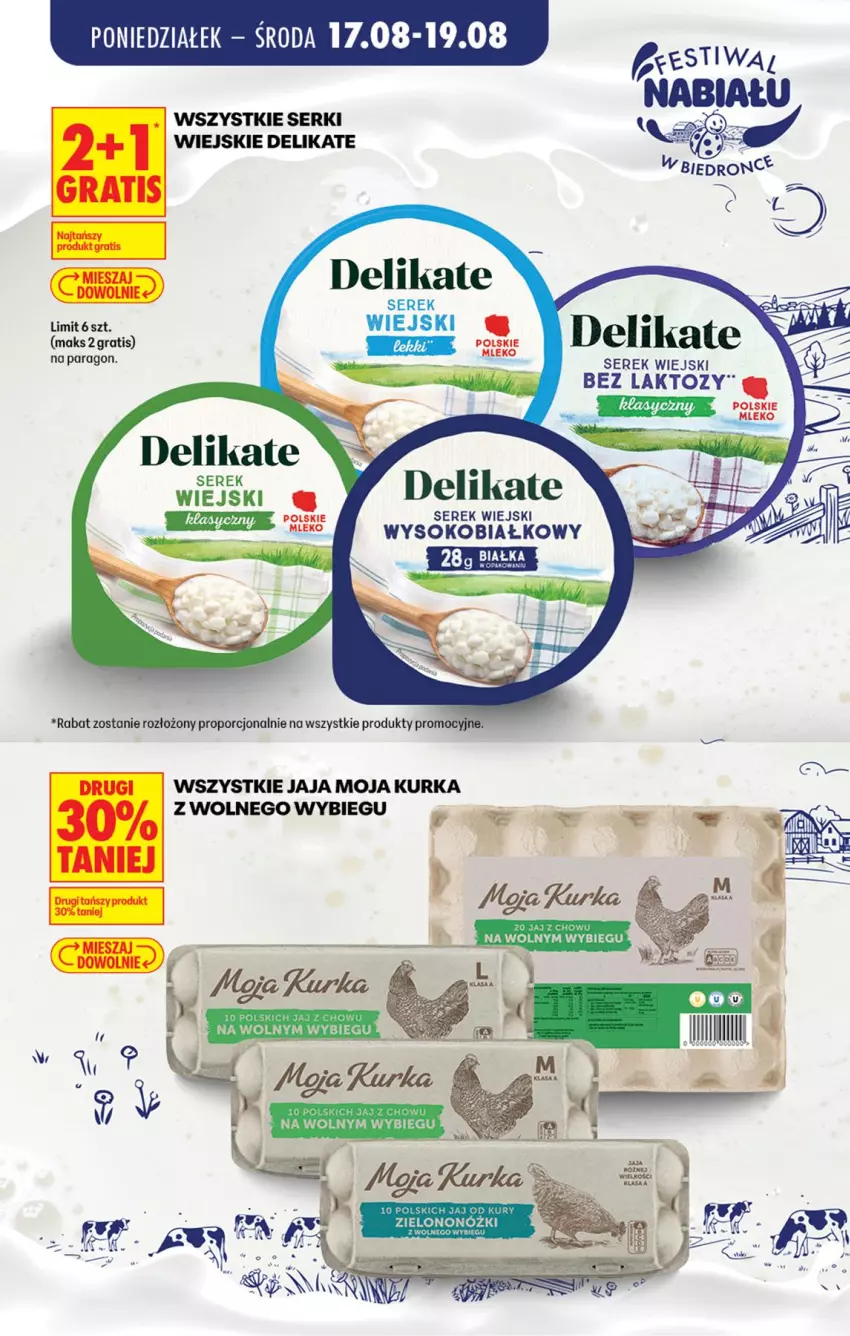 Gazetka promocyjna Biedronka - Gazetka - ważna 18.08 do 25.08.2026 - strona 2 - produkty: Gra, Jaja, Por, Ser, Serek, Serek wiejski, Sok
