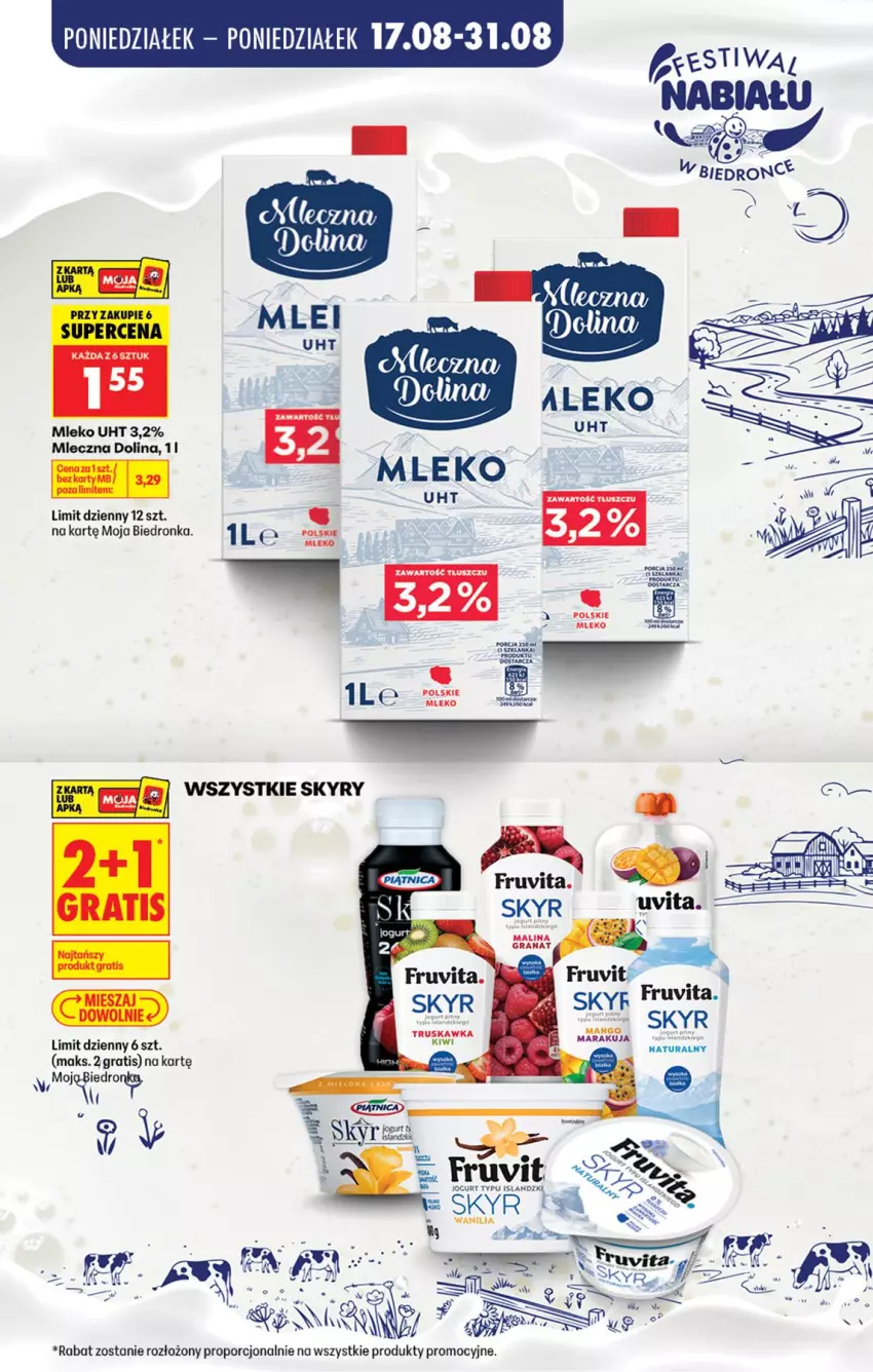 Gazetka promocyjna Biedronka - Gazetka - ważna 18.08 do 25.08.2026 - strona 6 - produkty: Gra, Isla, Kiwi, Mango, Mleko, Por