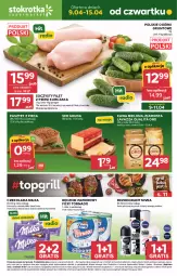 Gazetka promocyjna Stokrotka - Supermarket - Gazetka - ważna od 15.04 do 15.04.2026 - strona 1 - produkty: Piec, Kurczak, Warzywa, Ser, Gra, Papier, Filet z piersi kurczaka, Dezodorant, Pasztet, Kawa mielona, Kawa, Optima, Ręcznik, Torba, Czekolada, Foxy, Lavazza, Owoce, Gouda, Grunt, Mięso, Milka, Nivea