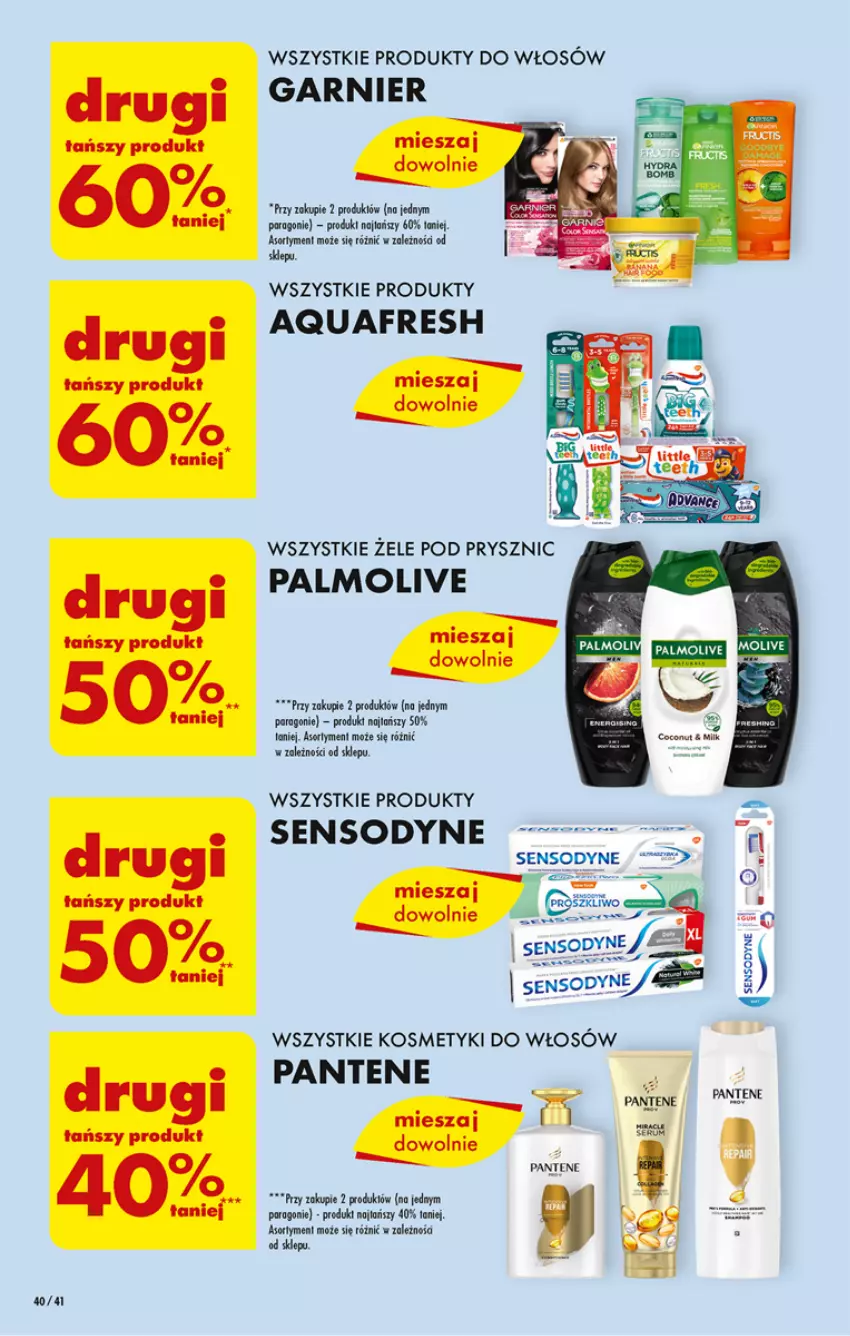 Gazetka promocyjna Biedronka - Od poniedzialku - ważna 10.07 do 15.07.2023 - strona 40 - produkty: Aquafresh, Garnier, Palmolive, Pantene, Por, Sensodyne