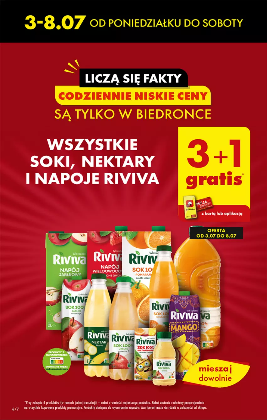 Gazetka promocyjna Biedronka - Od poniedzialku - ważna 10.07 do 15.07.2023 - strona 6 - produkty: Napój, Napoje, Nektar, Por, Ser, Sok